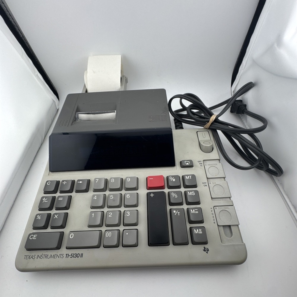 Texas Instruments TI-5130 II Vintage Electronic Print Calculator 80s VTG Japan
